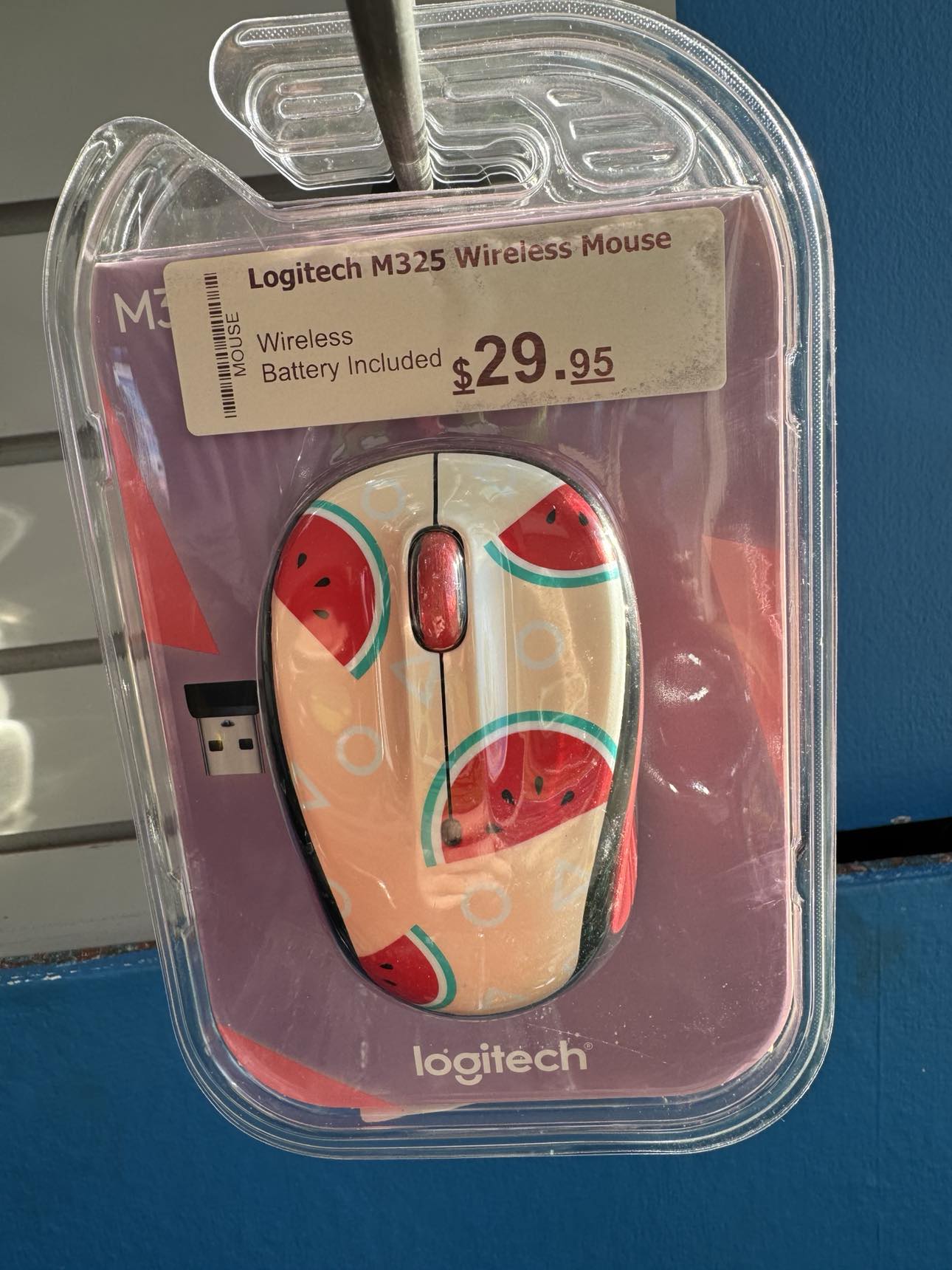 Logitech Wireless Mouse Watermelon