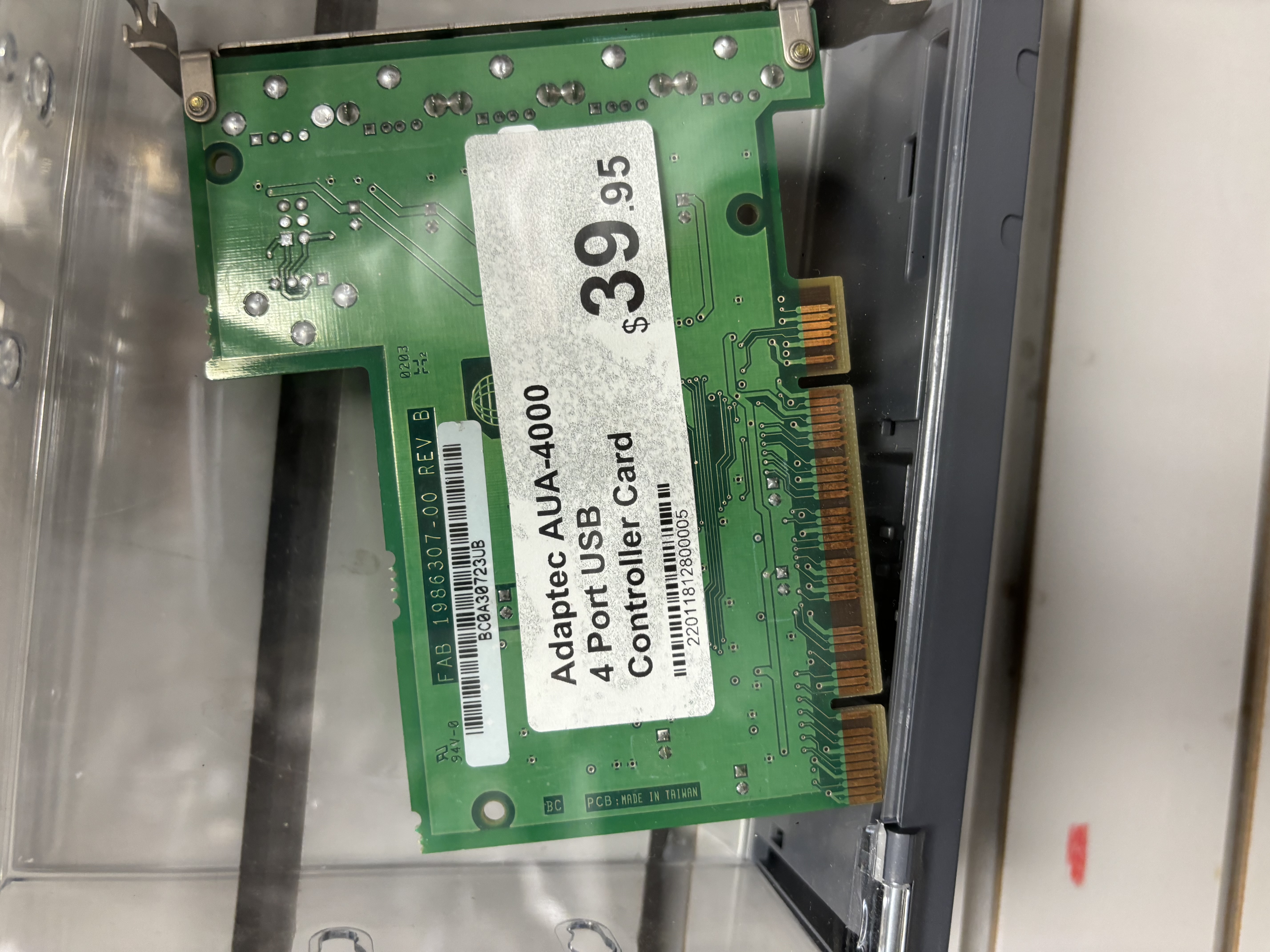 ADAPTEC AUA-4000 4 Port USB Controller Card