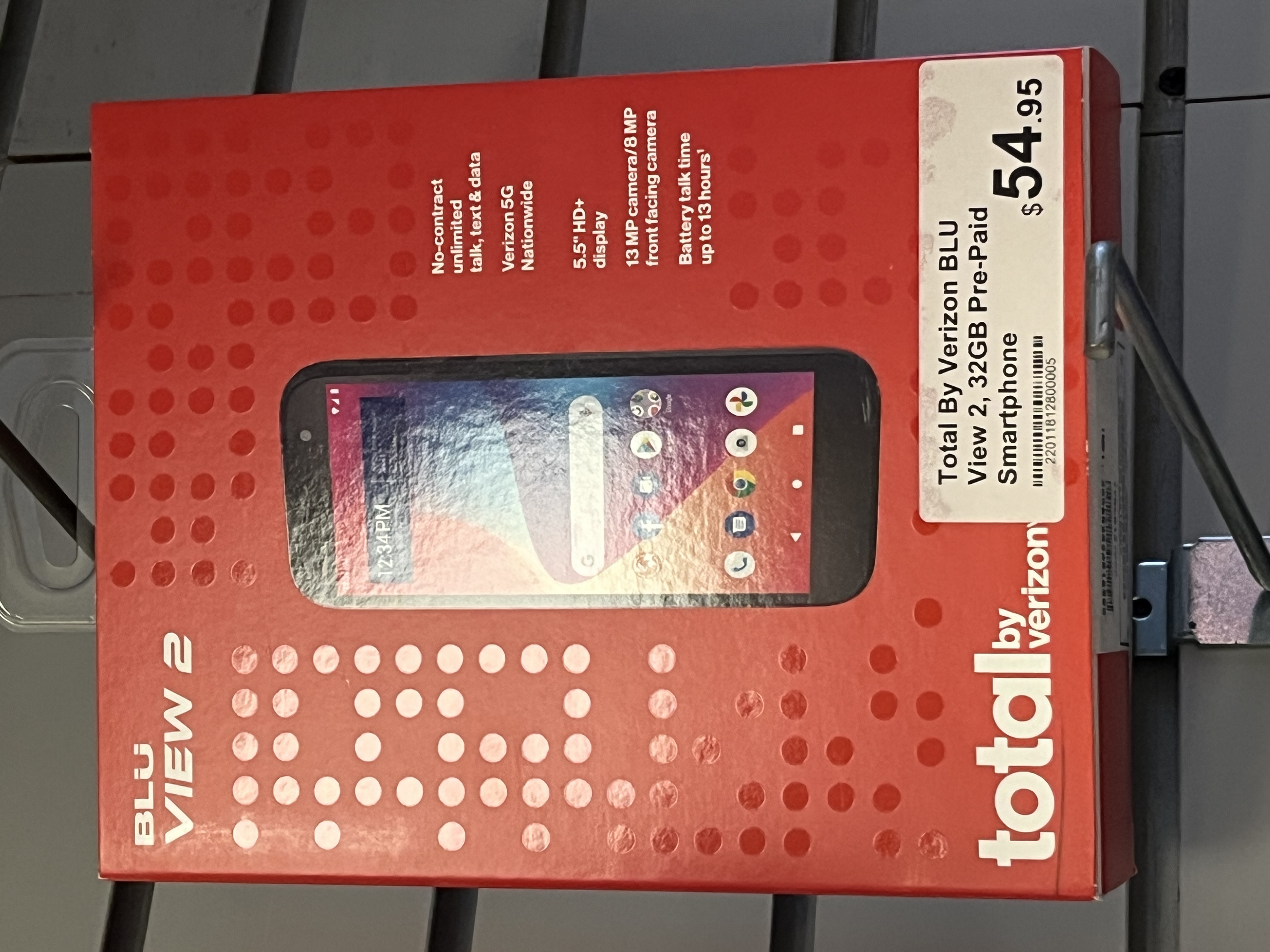 Total By Verizon BLU View 2, 32GB Pre-Paid Smartphone